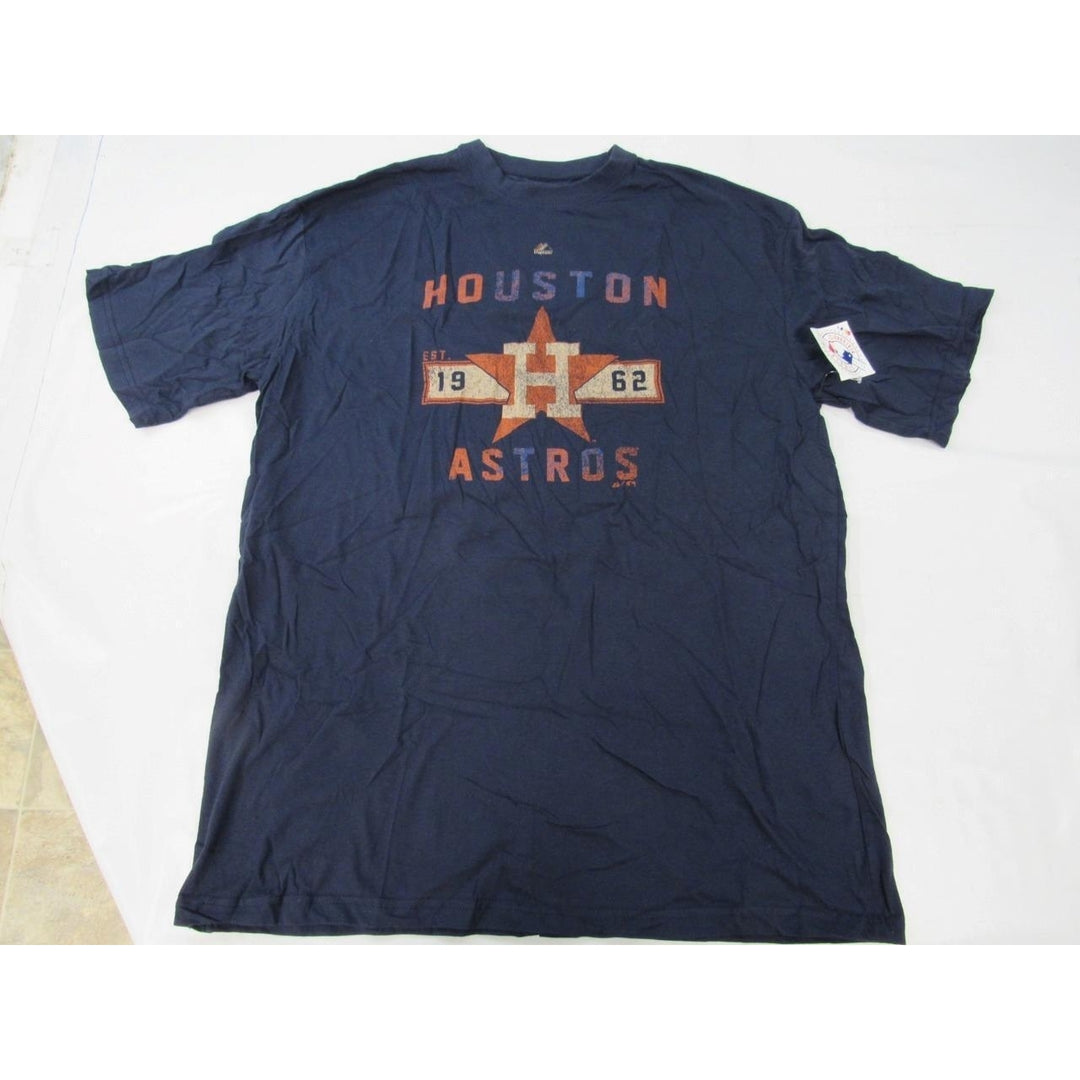 Houston Astros Mens Size 2XL-Tall Blue Majestic Shirt Image 4