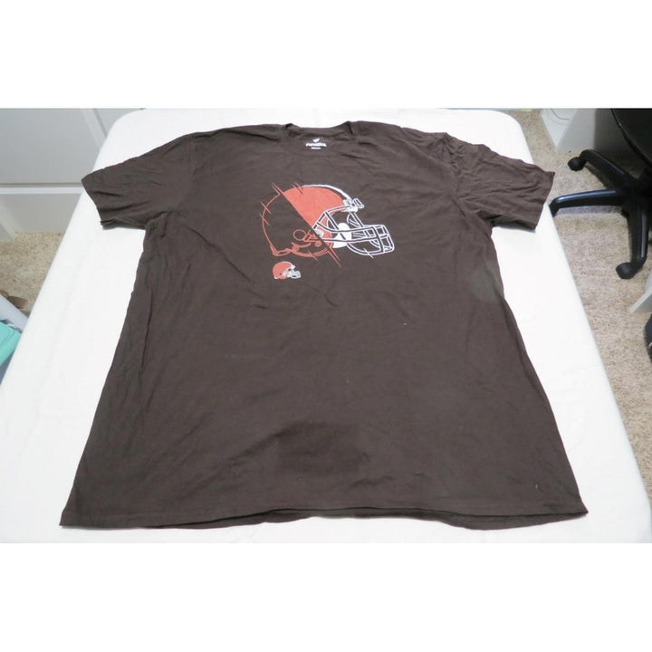 Cleveland Browns Mens Size 2XL 2XLarge Brown Shirt Image 1