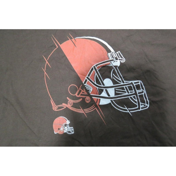 Cleveland Browns Mens Size 2XL 2XLarge Brown Shirt Image 3