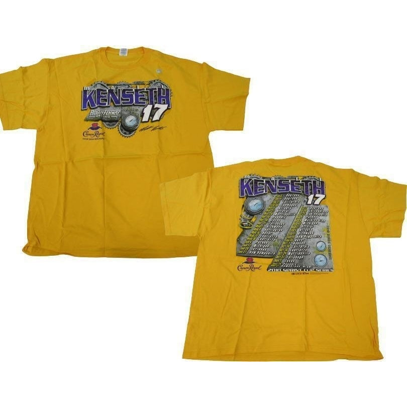 Nascar 17 Matt Kenseth Mens Size 2XL 2XLarge Yellow Shirt Image 1