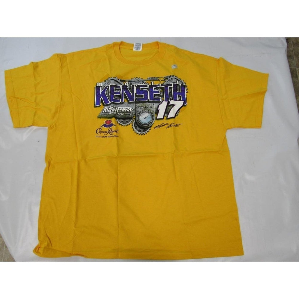 Nascar 17 Matt Kenseth Mens Size 2XL 2XLarge Yellow Shirt Image 2