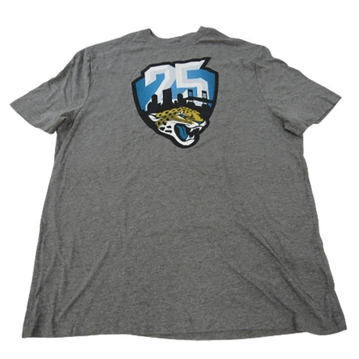 Jacksonville Jaguars 25th Mens Size XL XLarge Gray Shirt Image 1