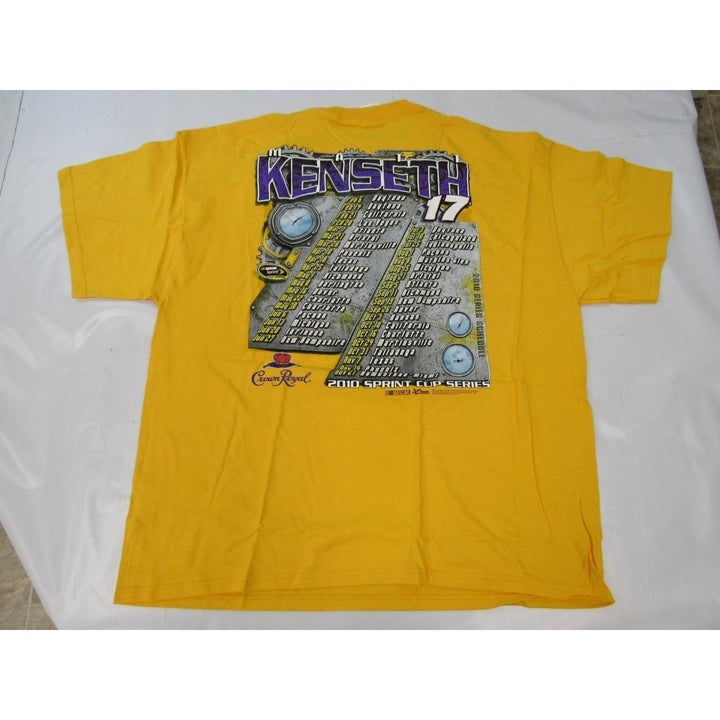 Nascar 17 Matt Kenseth Mens Size 2XL 2XLarge Yellow Shirt Image 3