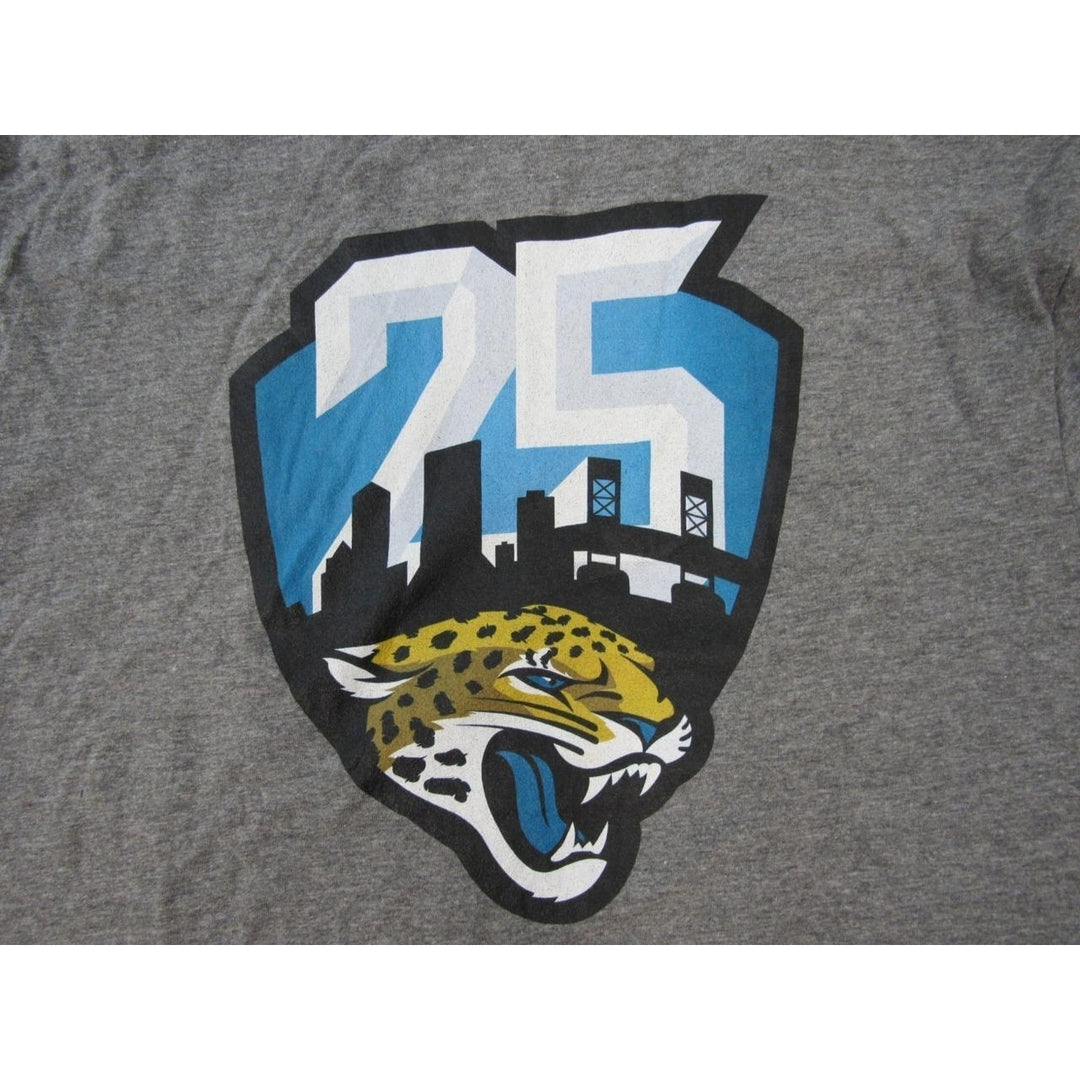 Jacksonville Jaguars 25th Mens Size XL XLarge Gray Shirt Image 3