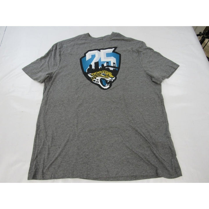 Jacksonville Jaguars 25th Mens Size XL XLarge Gray Shirt Image 4