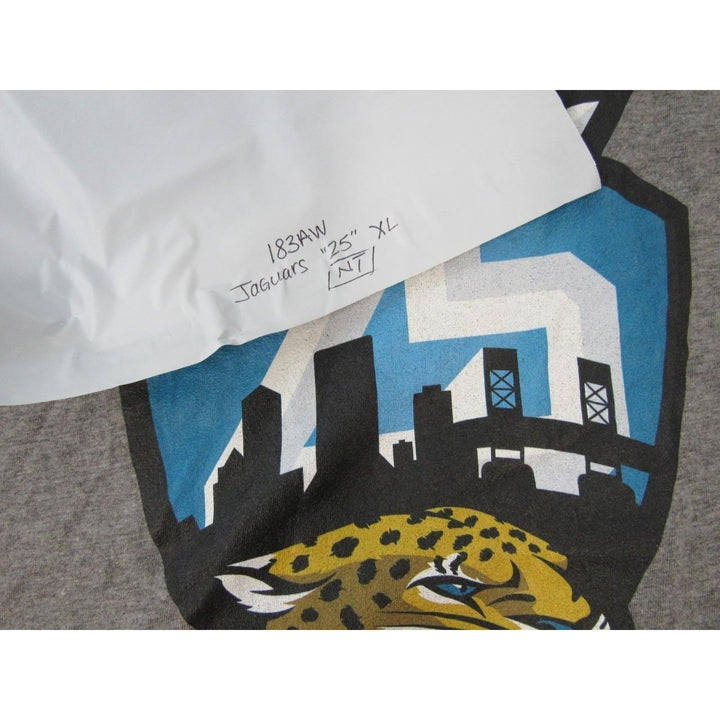 Jacksonville Jaguars 25th Mens Size XL XLarge Gray Shirt Image 4