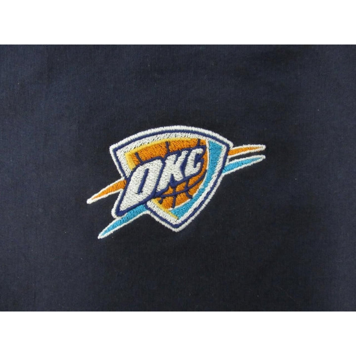 Oklahoma City Thunder Mens Size S Navy Blue Full-Zip Jacket Hoodie Image 3