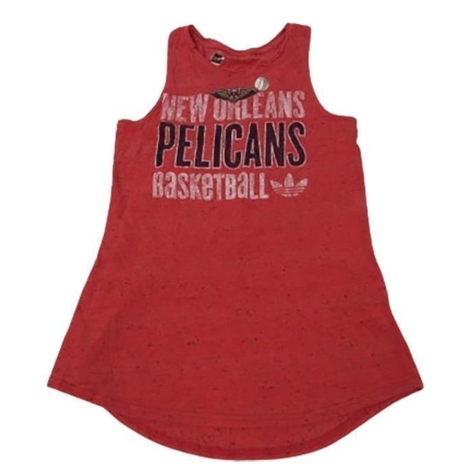 Orleans Pelicans Womens Size S Small Red Majestic Tank Top Shirt Image 1