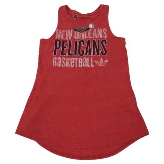 Orleans Pelicans Womens Size S Small Red Majestic Tank Top Shirt Image 2