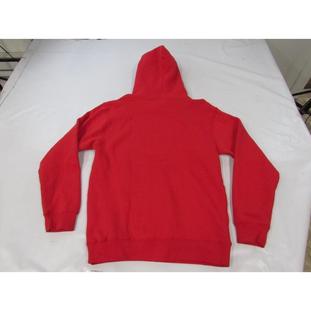 Philadelphia 76ers Mens Size S Small Red Adidas Hoodie Image 2