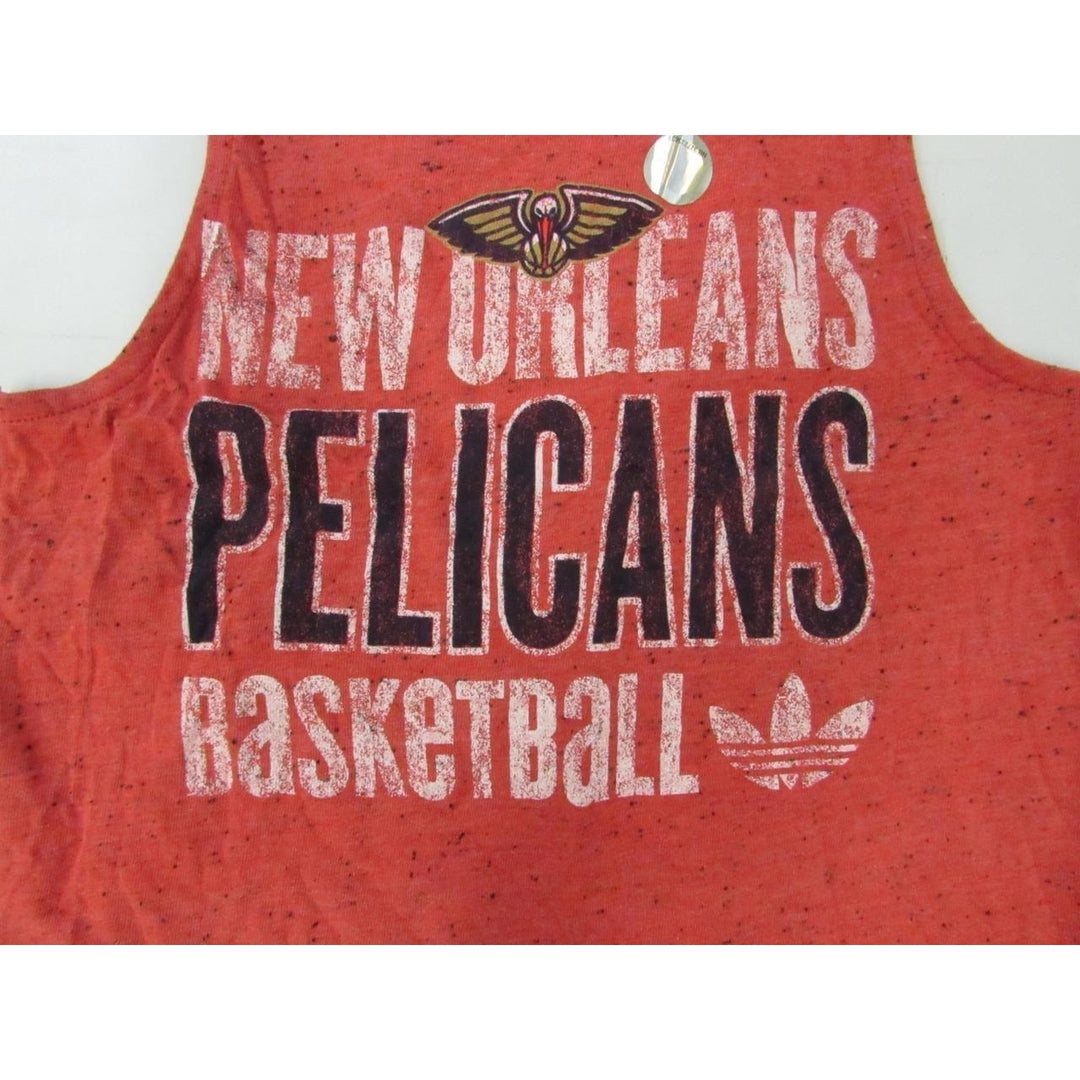 Orleans Pelicans Womens Size S Small Red Majestic Tank Top Shirt Image 4