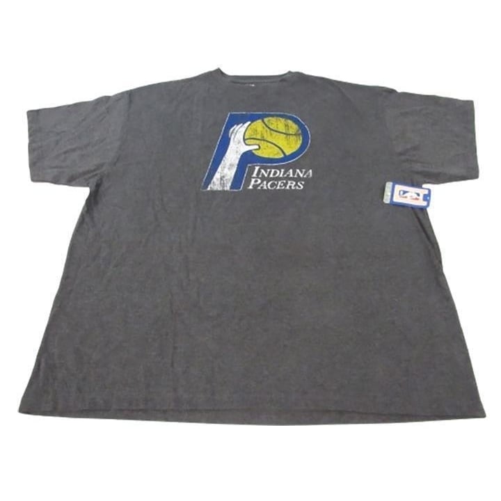 Indiana Pacers Mens Size 3XL-Big Majestic Distressed Gray Shirt Image 1