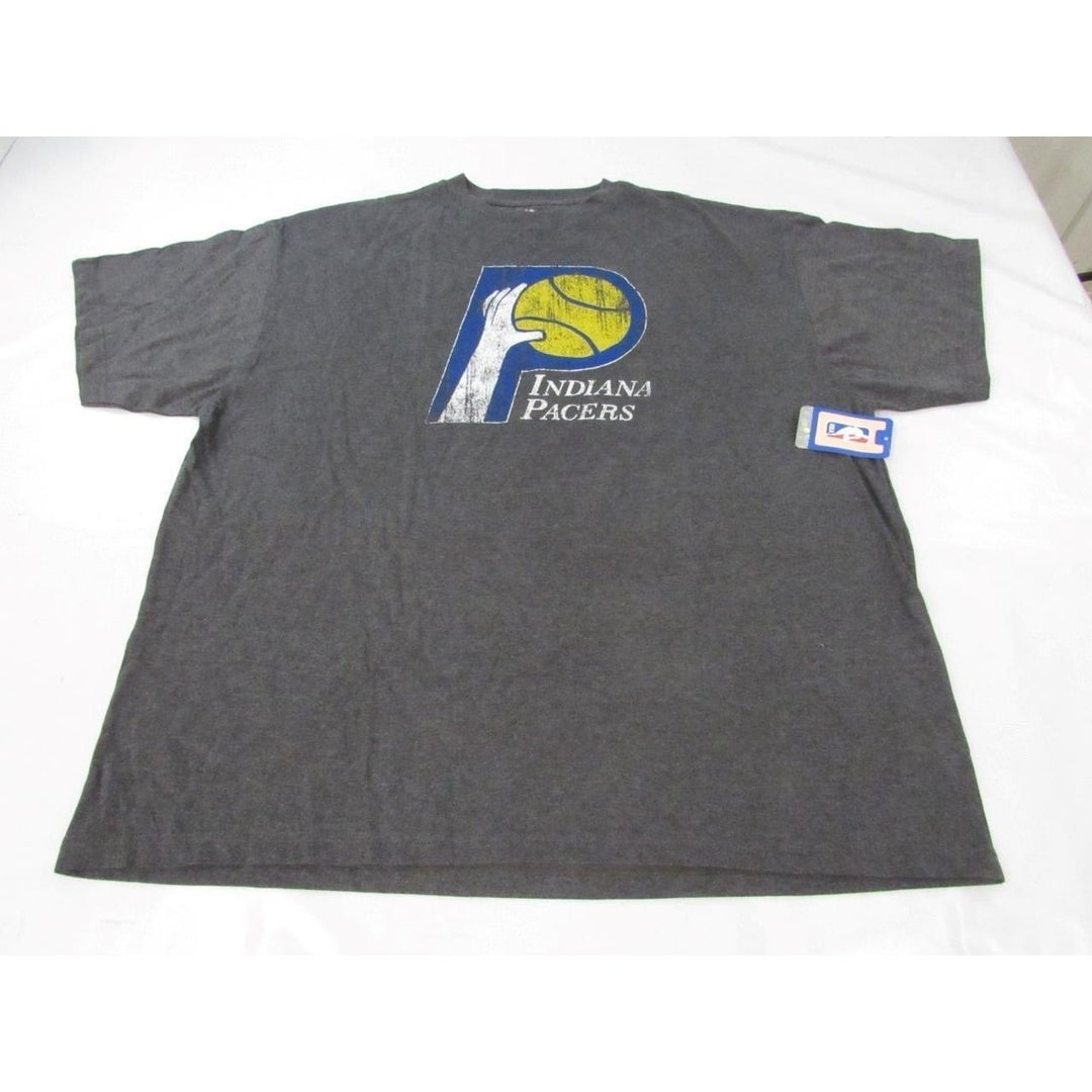 Indiana Pacers Mens Size 3XL-Big Majestic Distressed Gray Shirt Image 3