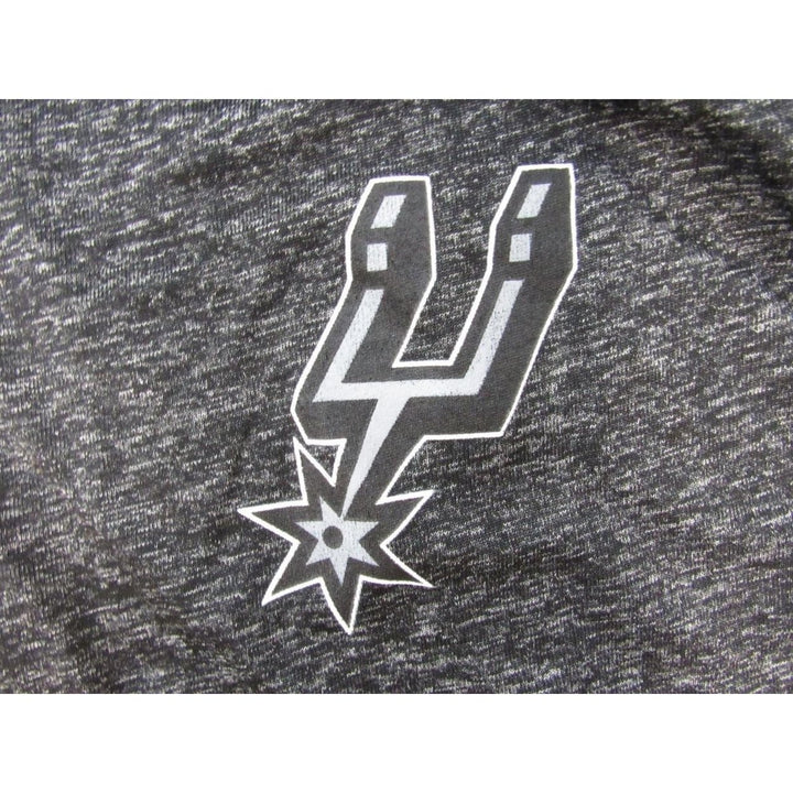 San Antonio Spurs Mens Size XL Charcoal Polyester 3/4-Zip Pullover Jacket Image 3