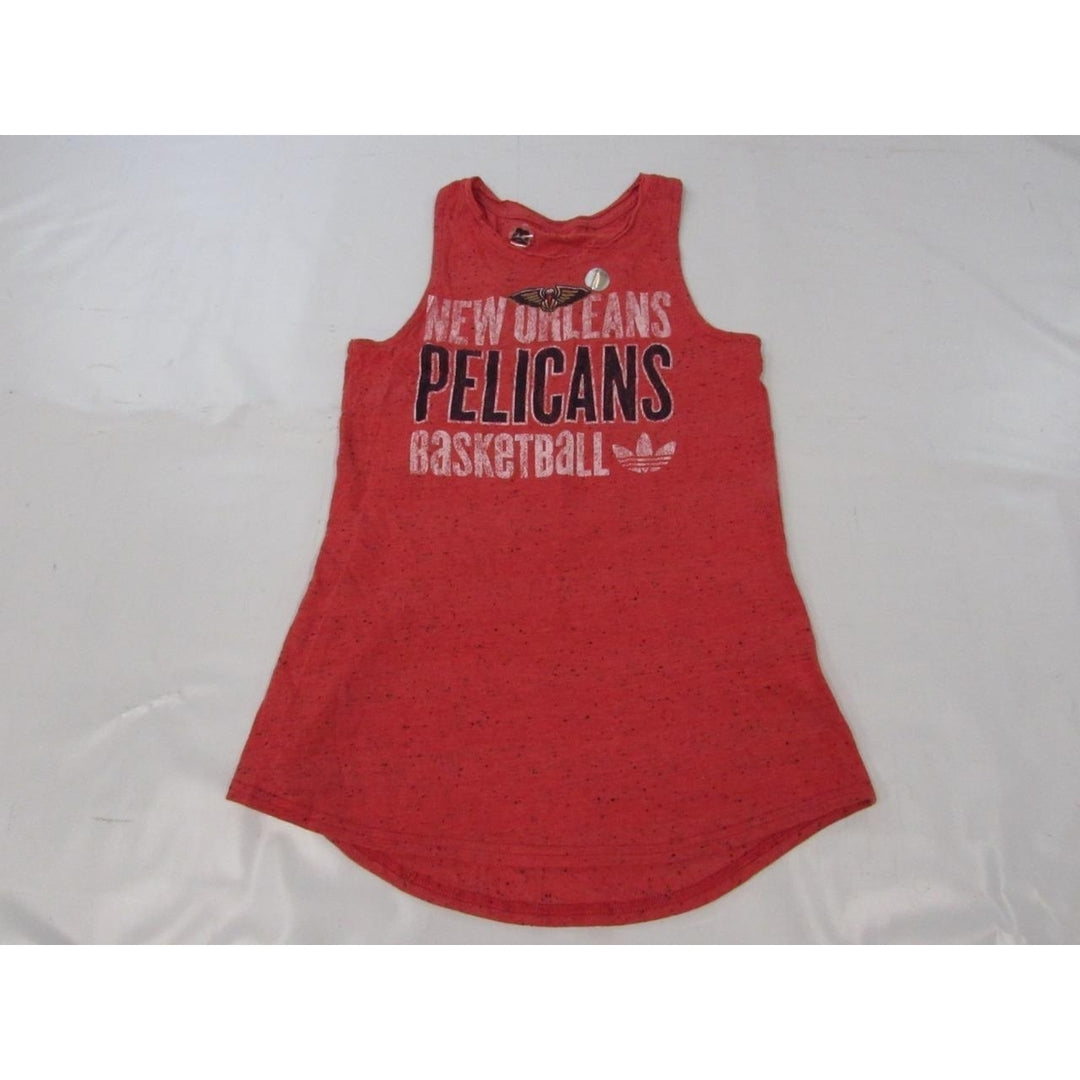 Orleans Pelicans Womens Size S Small Red Majestic Tank Top Shirt Image 6