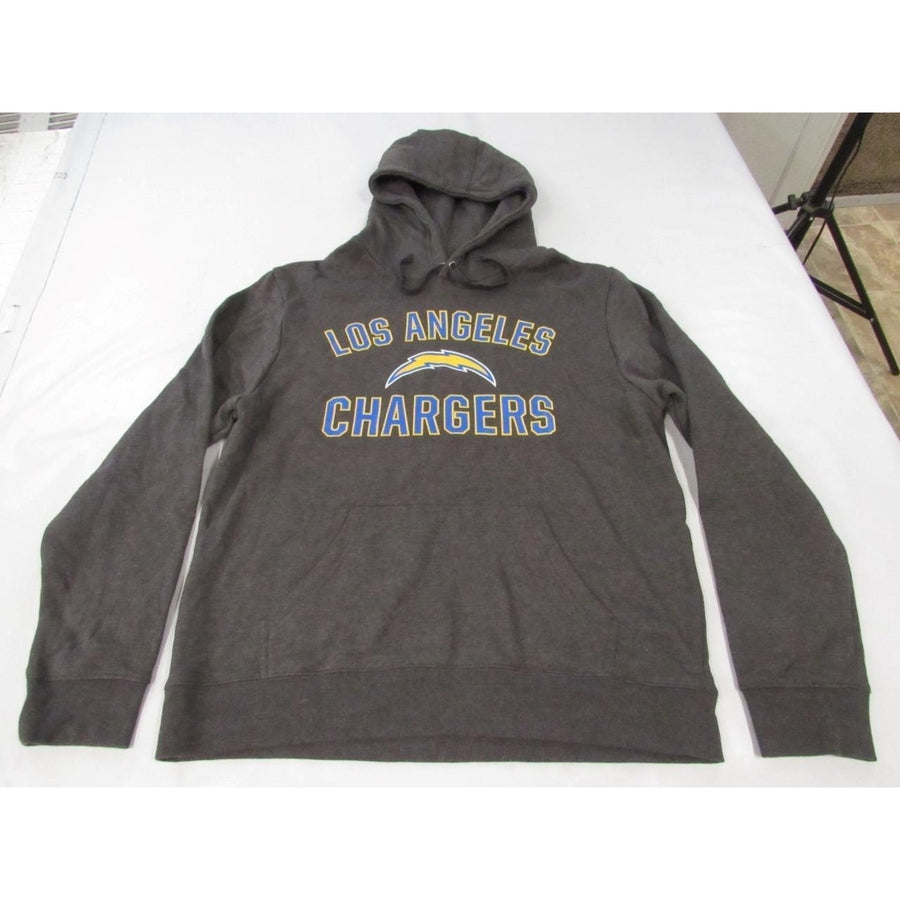 Los Angeles Chargers Mens Size L Large Gray Hoodie Image 1