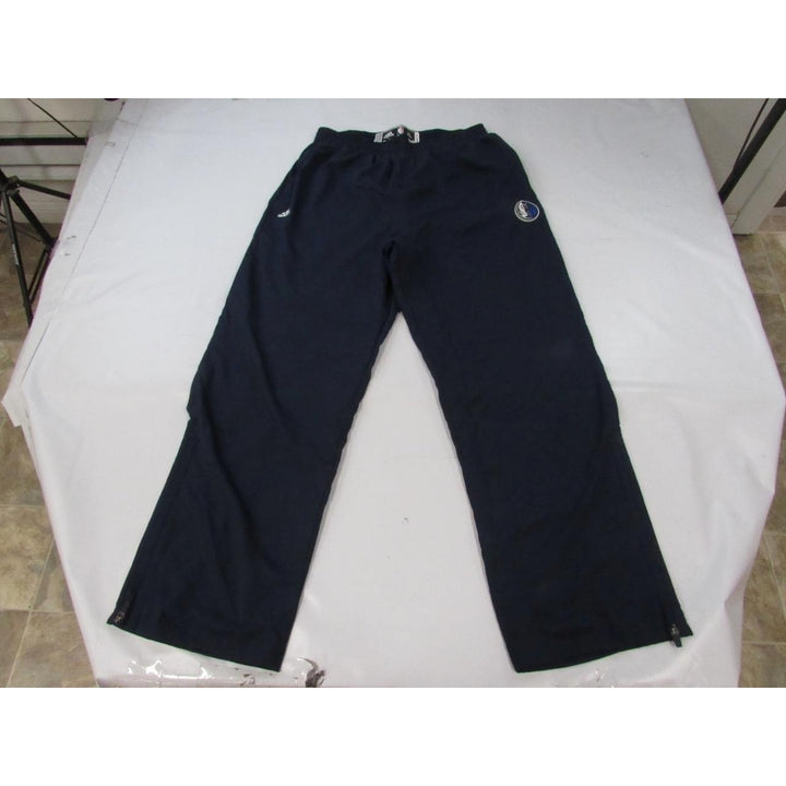 Dallas Mavericks Mens Size XL Navy Blue Adidas Polyester On-Court Pants Image 1