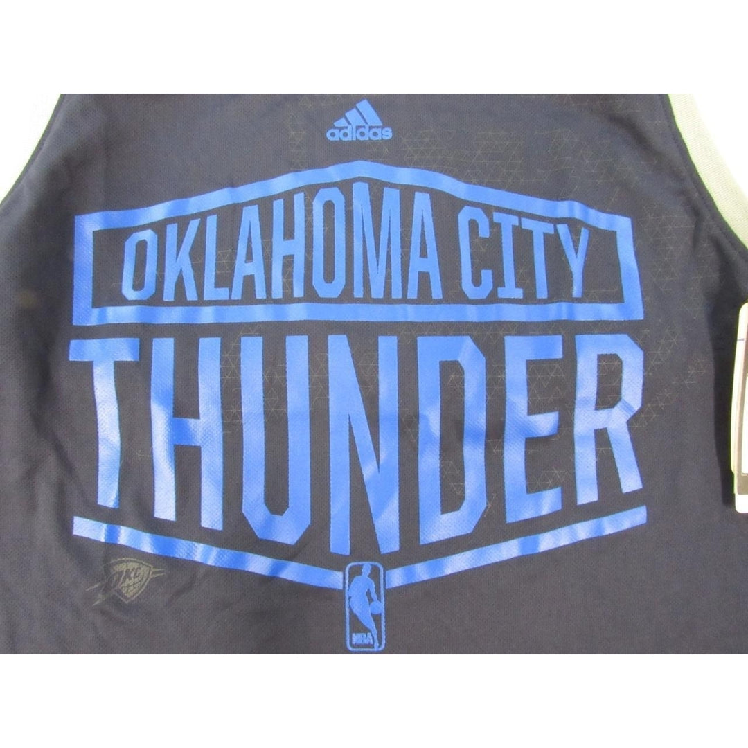 Oklahoma City Thunder Mens Size L Blue Adidas Climalite Tank Shirt 35 Image 3