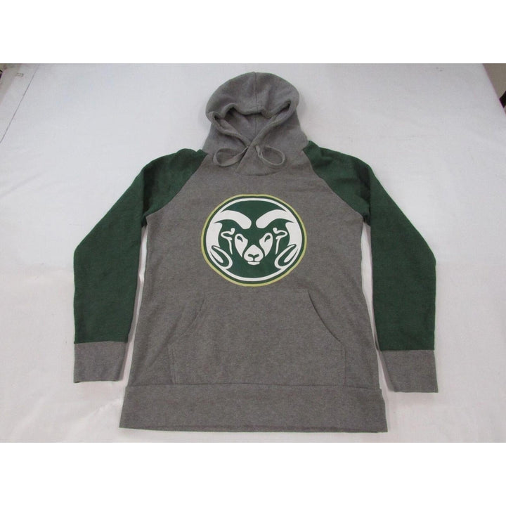 Colorado State Rams Mens Size M Medium Gray/Green Hoodie Image 1