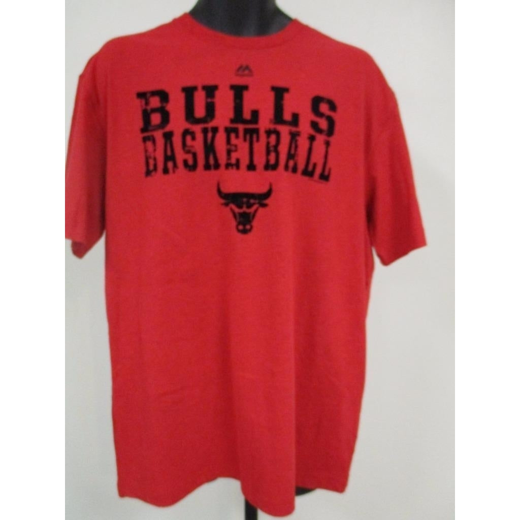 NBA Chicago Bulls MENS Size LARGE (L) Majestic T-shirt Image 1