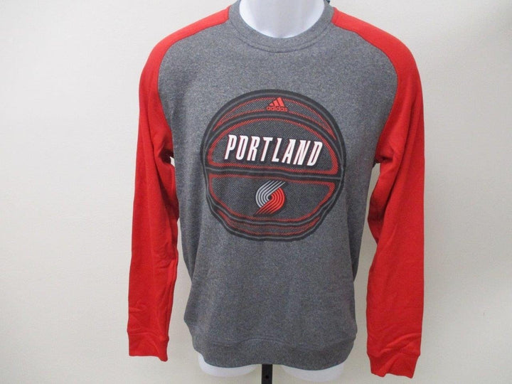 Portland Trail Blazers Mens Adult Size S Small Long Sleeve Adidas Shirt 80 Image 2