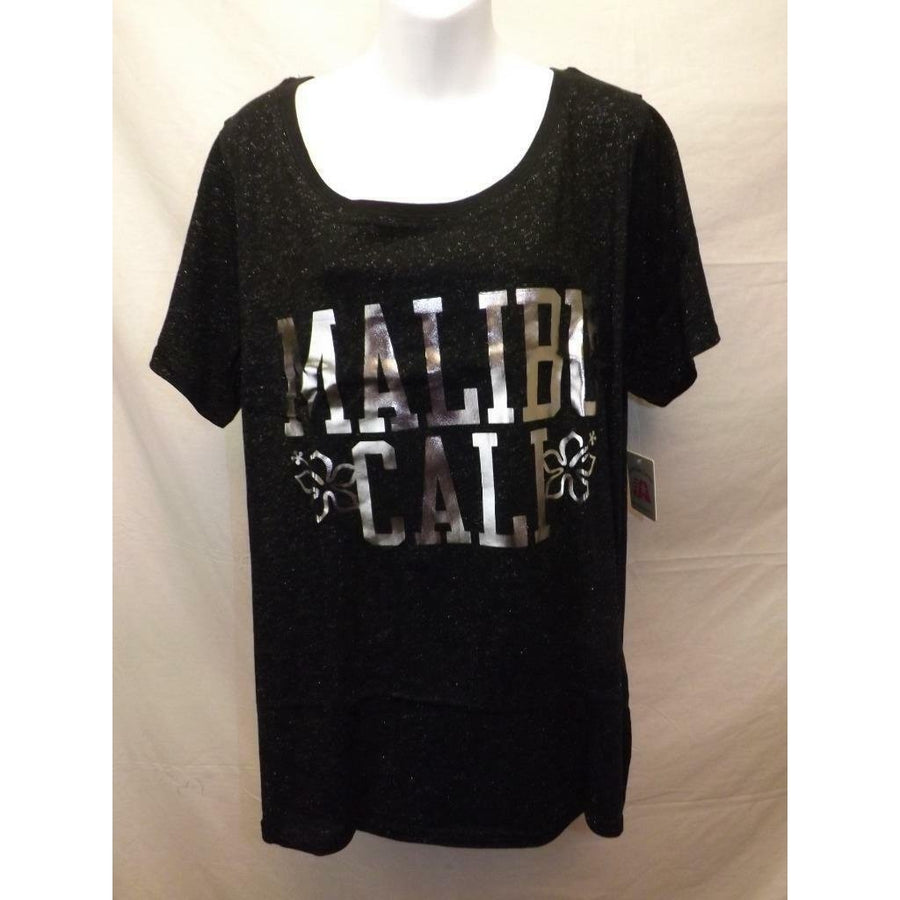 Malibu California Womens Size 18/20 Black Shirt Image 1