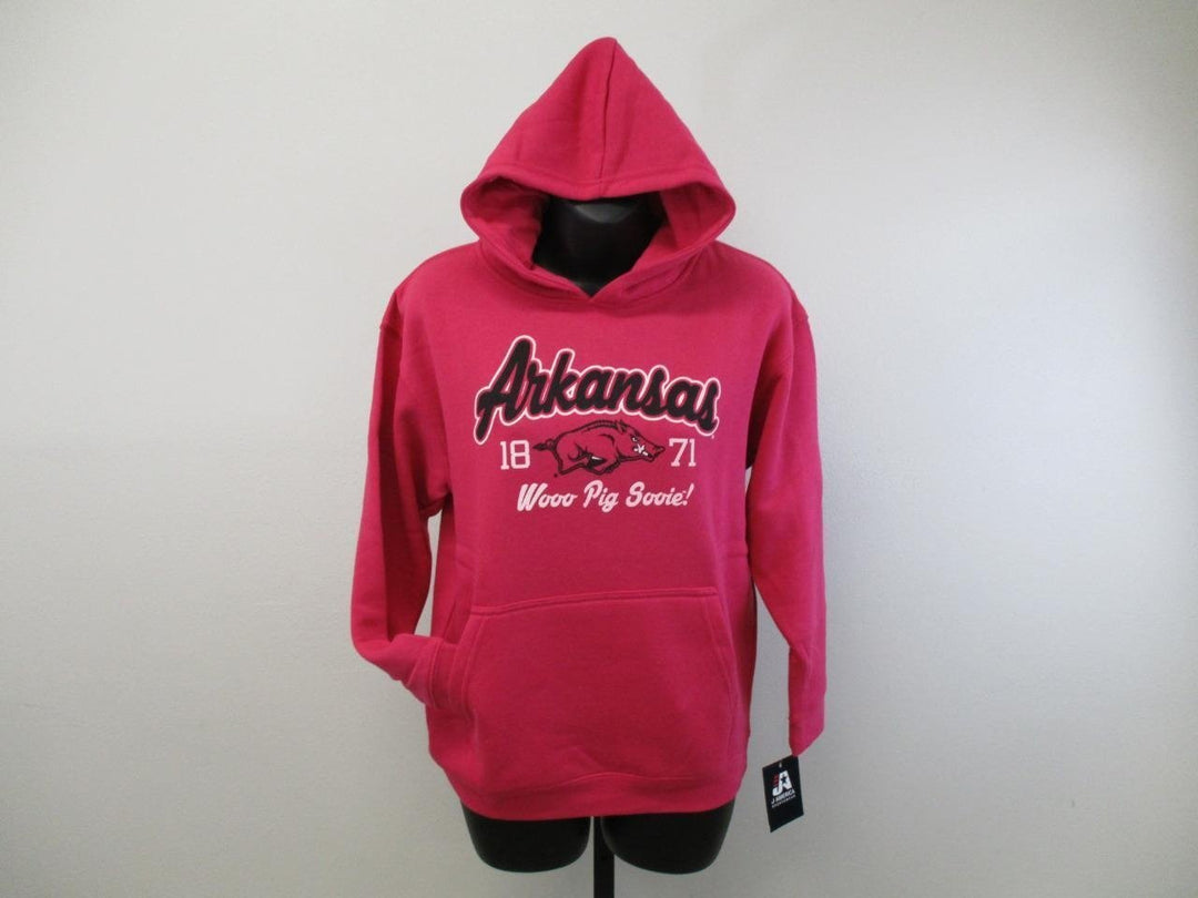 Arkansas Razorbacks Youth Girls Size M Medium (10/12) Pink Hoodie Image 2