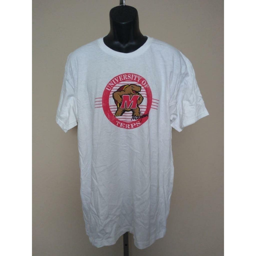 Maryland Terrapins Mens Size L Large White Shirt Image 1