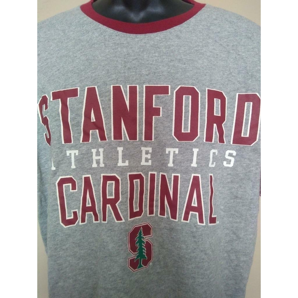 -Minor Flaws Stanford Cardinal Mens Size M Medium Gray Hands High Shirt Image 2