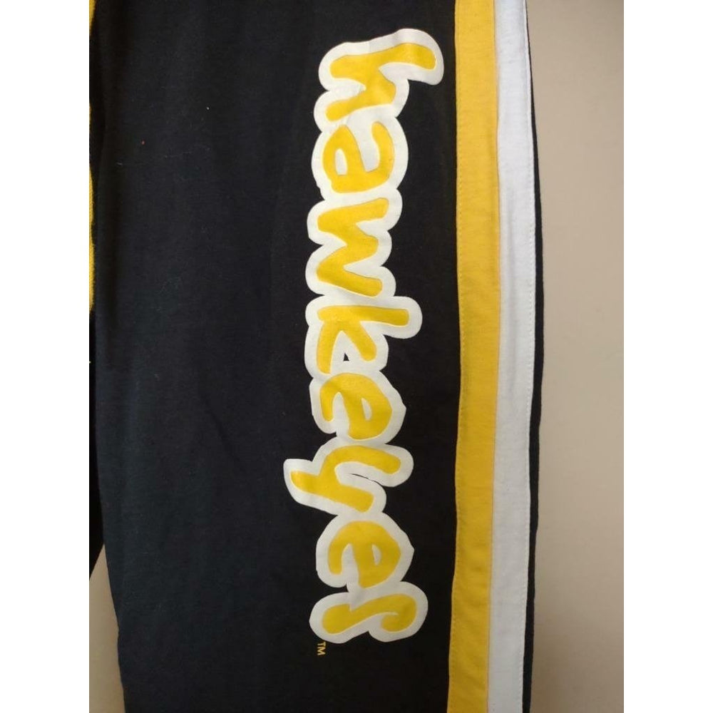 Iowa Hawkeyes Womens Sizes S Small Black E5 Cropped Sweatpants Image 2