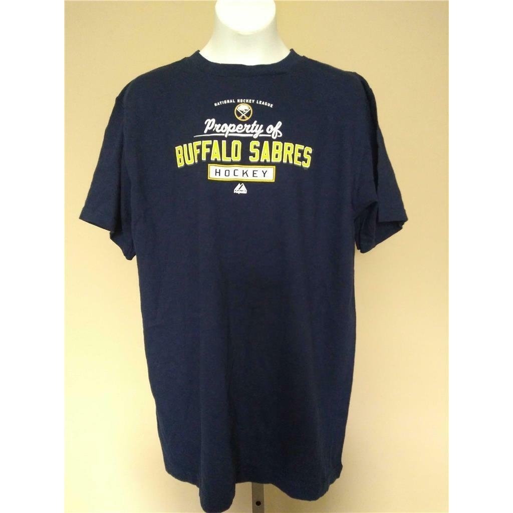 Buffalo Sabres Youth Size XL Blue Majestic Shirt Image 1