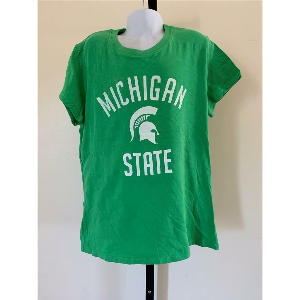 Michigan State Spartans Girls Size S XL Green Shirt Image 1