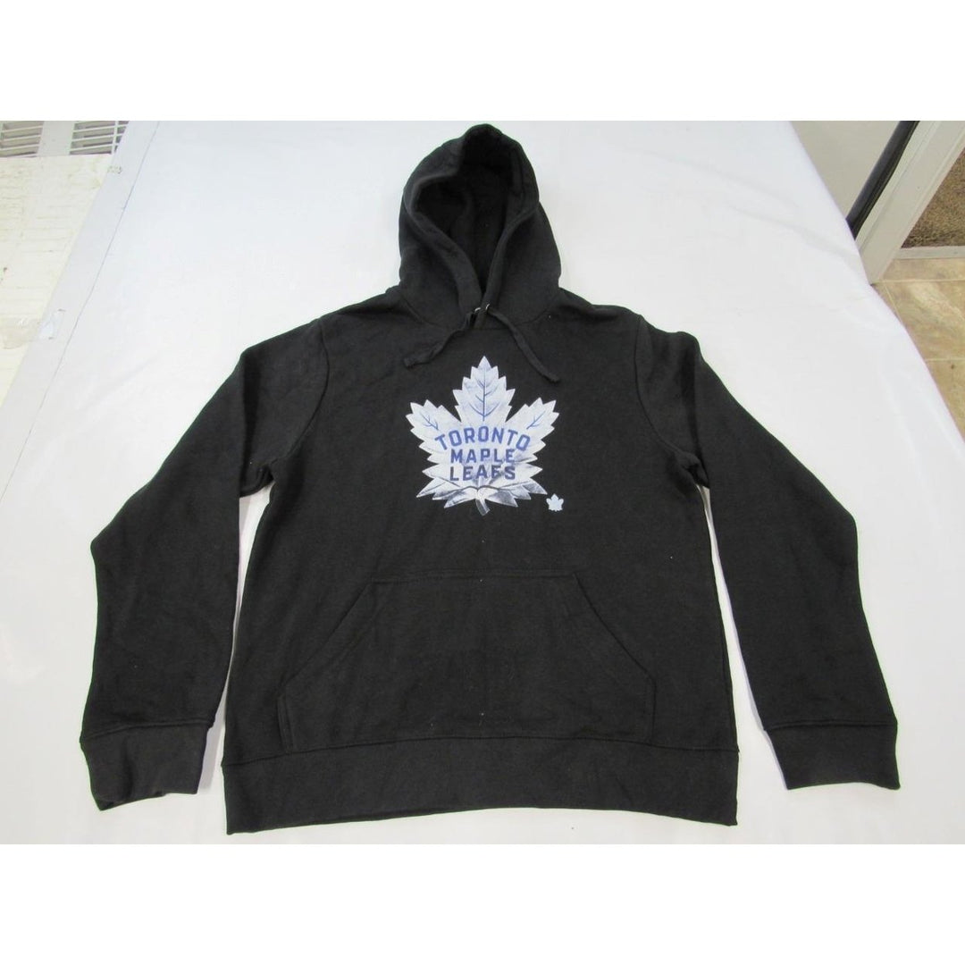 Toronto Maple Leafs 16 Mitch Marner Mens Size M Medium Black Hoodie Image 1