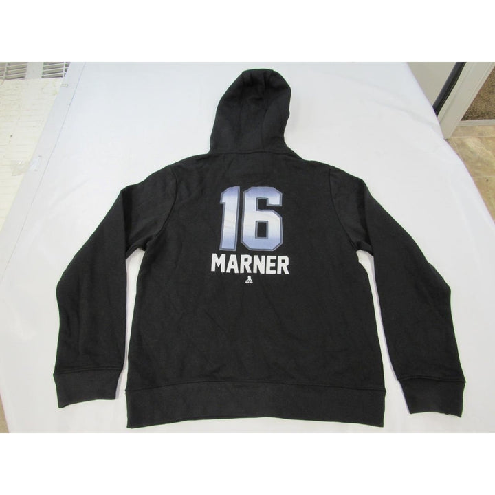 Toronto Maple Leafs 16 Mitch Marner Mens Size M Medium Black Hoodie Image 2