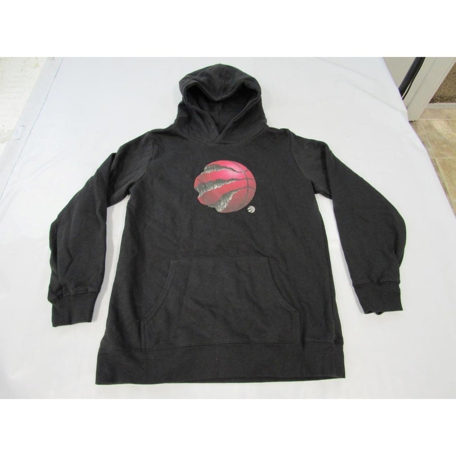 Toronto Raptors Youth Size L Large Black Hoodie Image 1