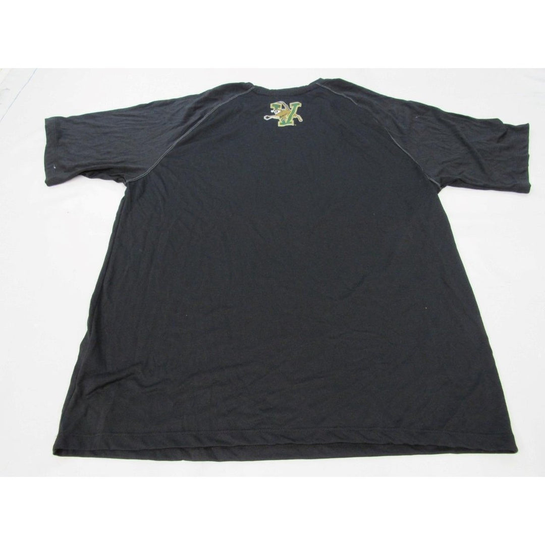 Vermont Catamounts Mens Size M Adidas Climalite 100%Polyester Black Shirt Image 2