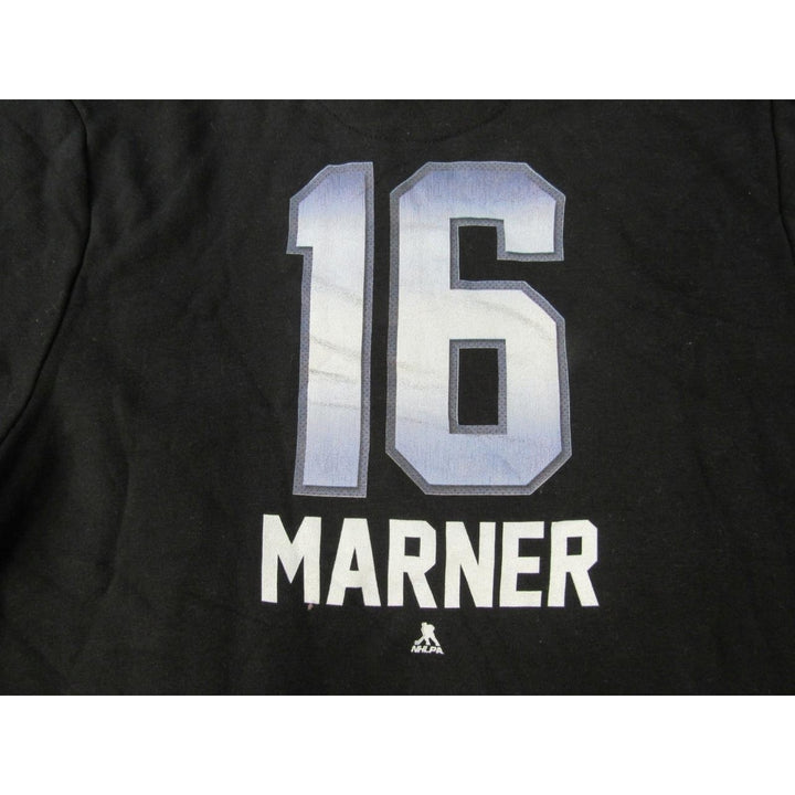 Toronto Maple Leafs 16 Mitch Marner Mens Size M Medium Black Hoodie Image 4