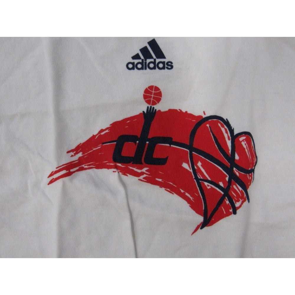 Washington Wizards DC Toddler Kids Size 2T White Adidas Shirt Image 2