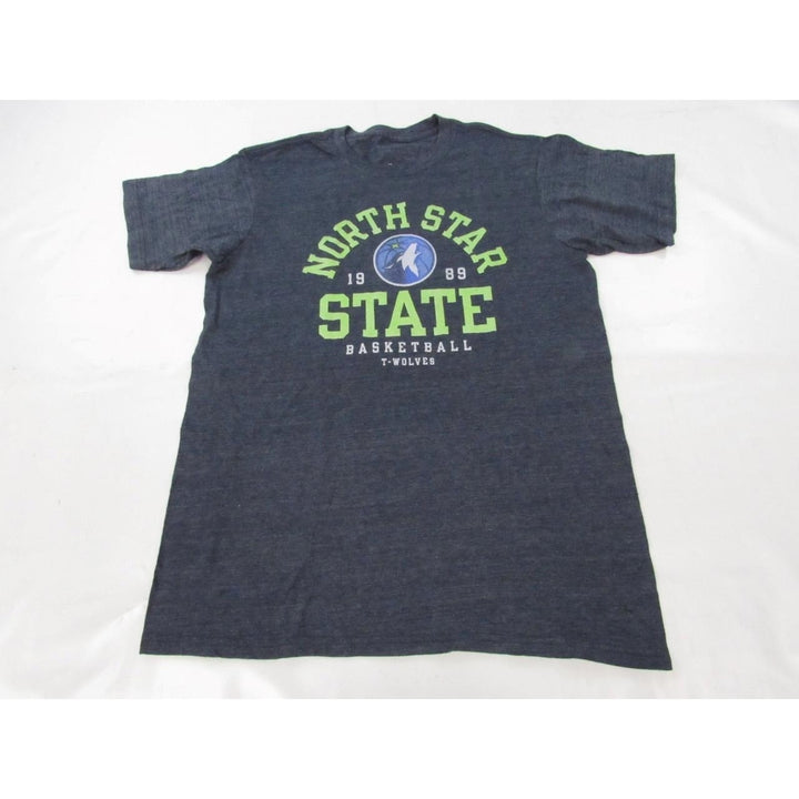 Minnesota Timberwolves North Star State 1989 Mens Size M Gray Shirt Image 1