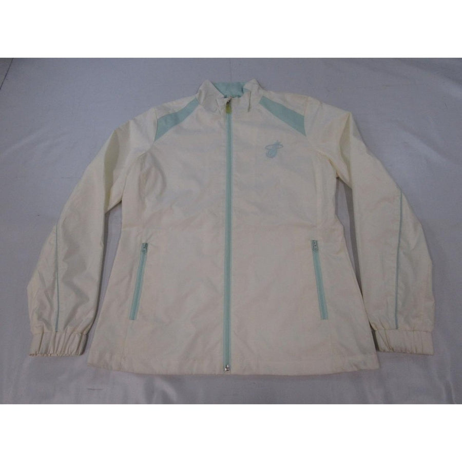 Miami Heat Womens Size M Medium Ivory Full-Zip Polyester Jacket Image 1