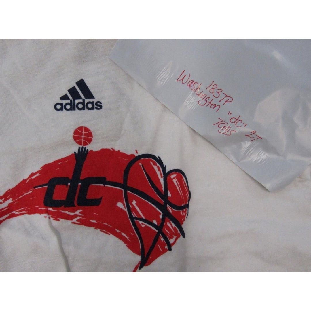 Washington Wizards DC Toddler Kids Size 2T White Adidas Shirt Image 4