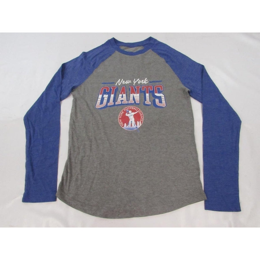 York Giants Mens Size S Small Gray/Blue Long Sleeve Shirt Image 1