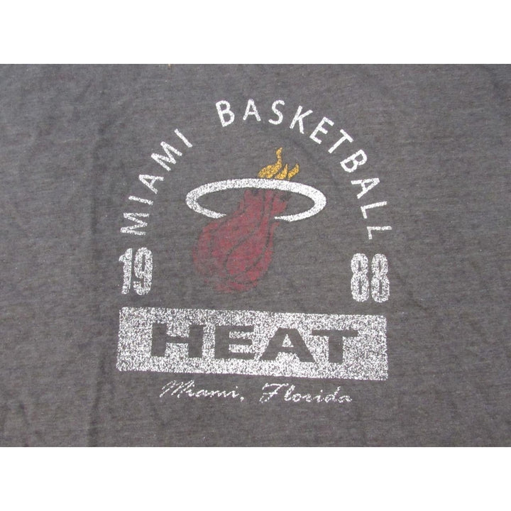 Miami Heat Est 1988 Mens Sizes 5XL 5XLarge Gray Majestic Shirt Image 3