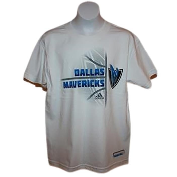 Adidas Dallas Mavericks YOUTH Size Medium M 10-12 White Shirt Image 1