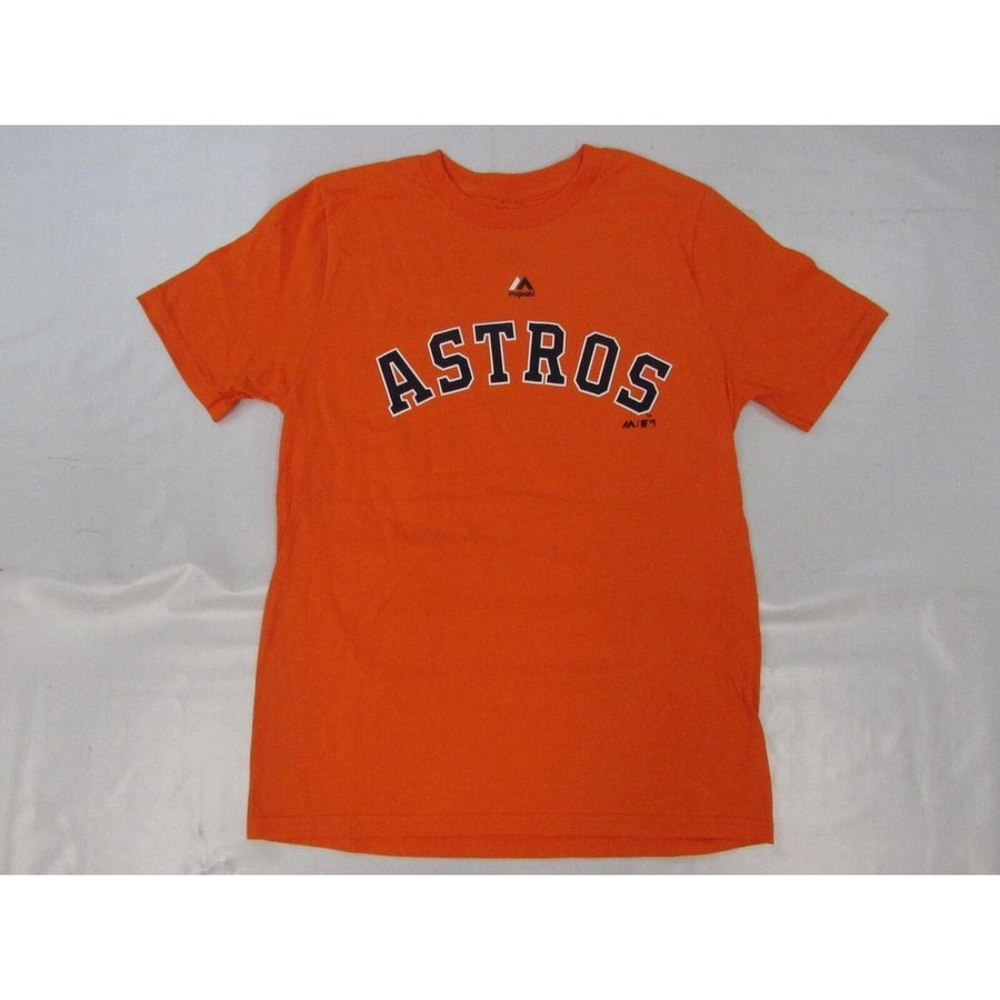 Houston Astros Youth Size L Orange Majestic Shirt Image 1