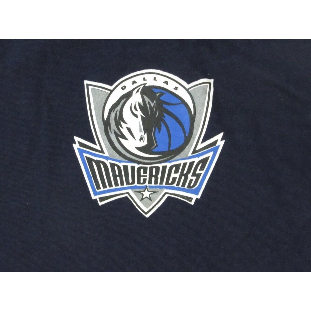 Dallas Mavericks Mens Size 6XL Navy Blue Majestic Long Sleeve Shirt Image 3