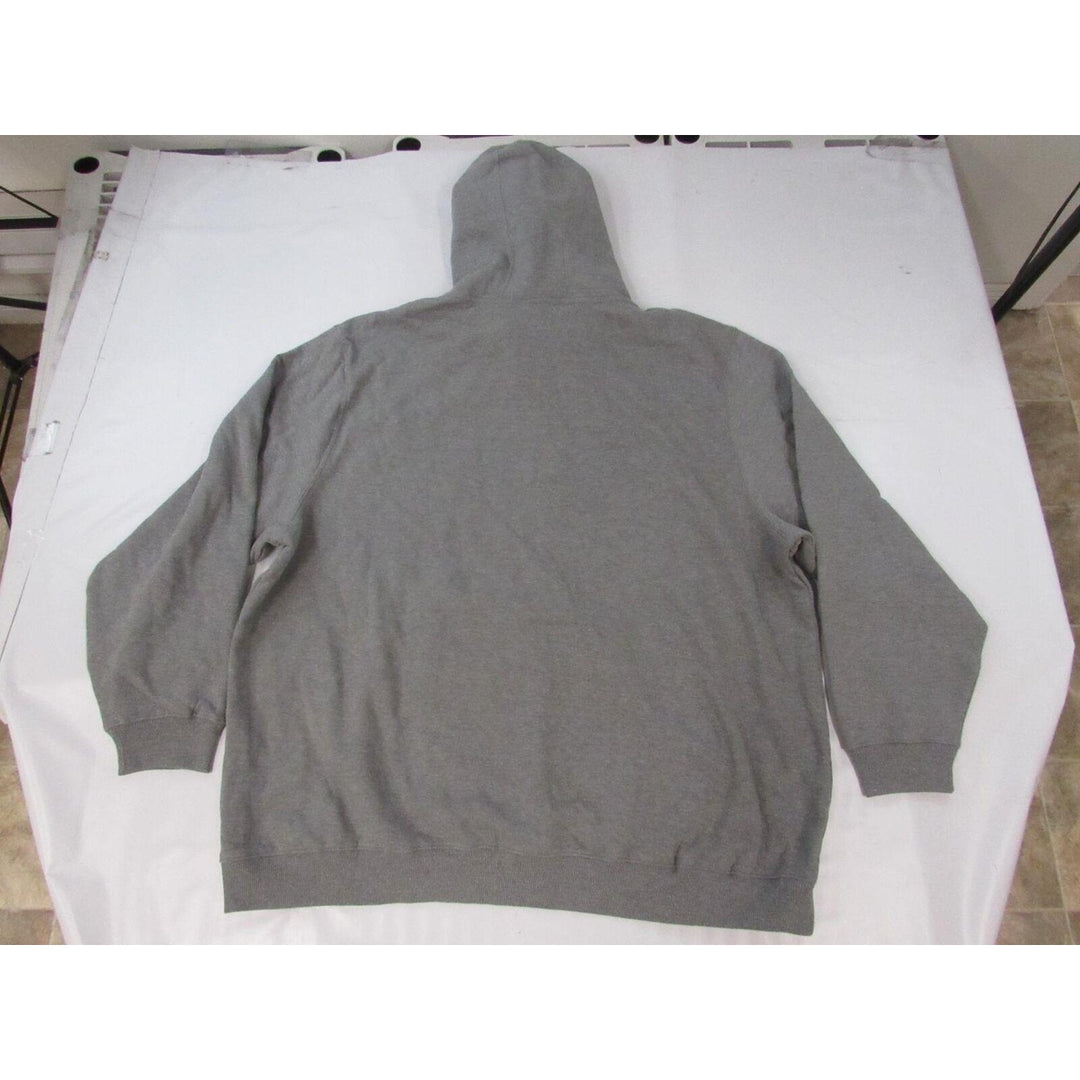 Georgetown University Hoyas Mens Size 5XL Gray Hoodie w/ Distressed Print Image 1