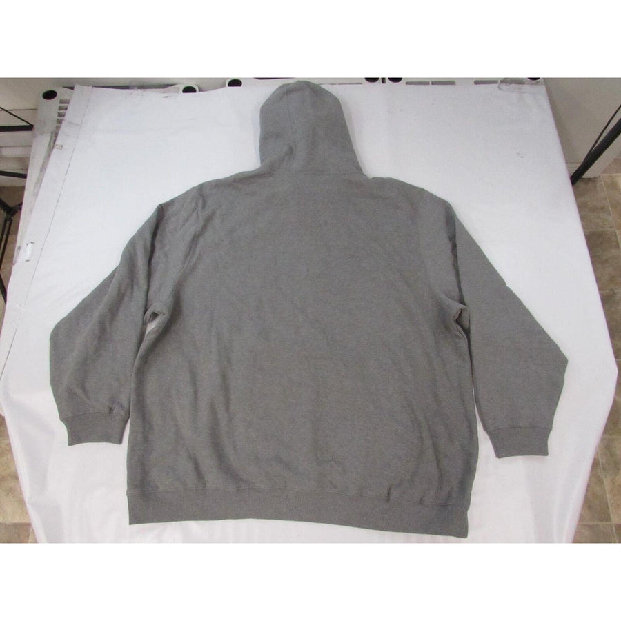 Georgetown University Hoyas Mens Size 5XL Gray Hoodie w/ Distressed Print Image 1