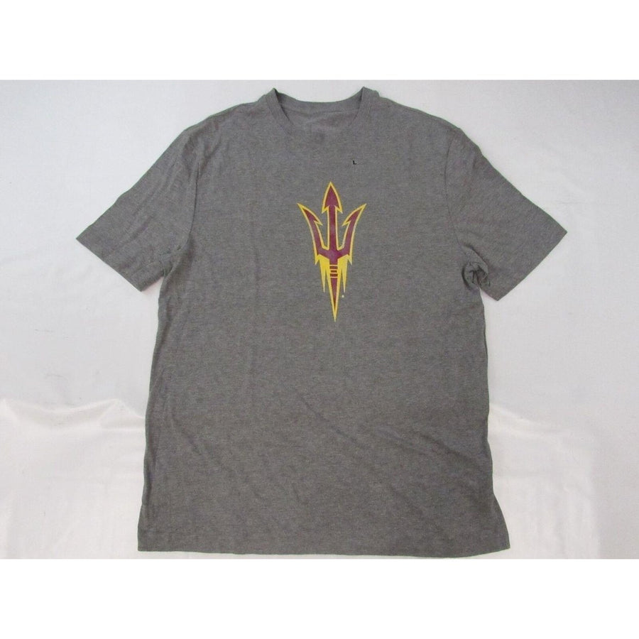 Arizona State Sun Devils Mens Size L Large Gray Shirt Image 1