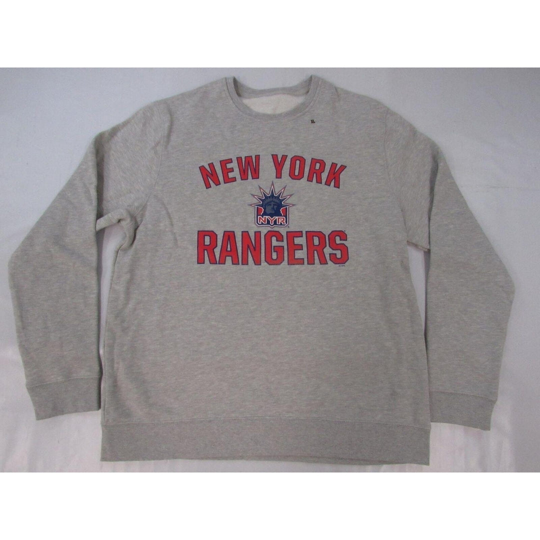 York Rangers Mens Size XL XLarge Gray Sweatshirt Image 1